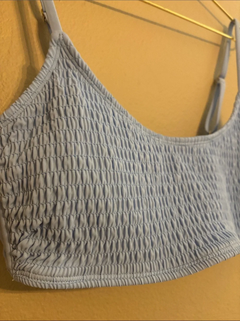 wild fable Light Blue Smocked Bikini Top